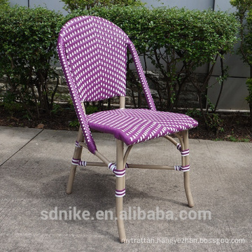 DC-(143) Modern rattan bamboo chair/ purple dining chair